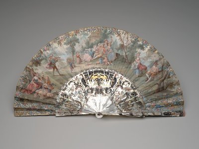 Abanico Plegable con una escena pastoral, c.1740s-50s de Unknown artist