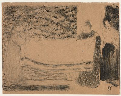 Folding the Linen de Unknown artist
