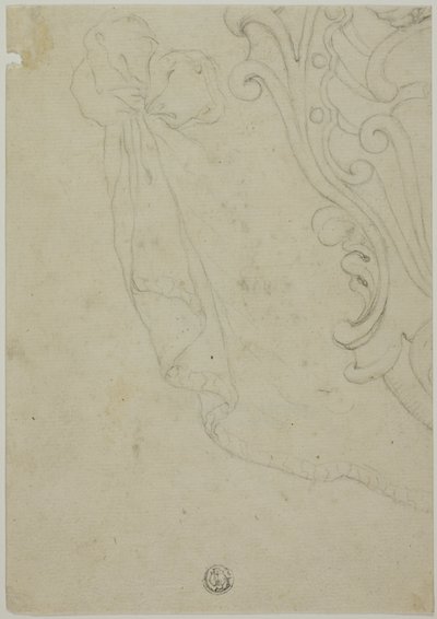 Fragmento de Ornamento de Pergamino de Unknown artist