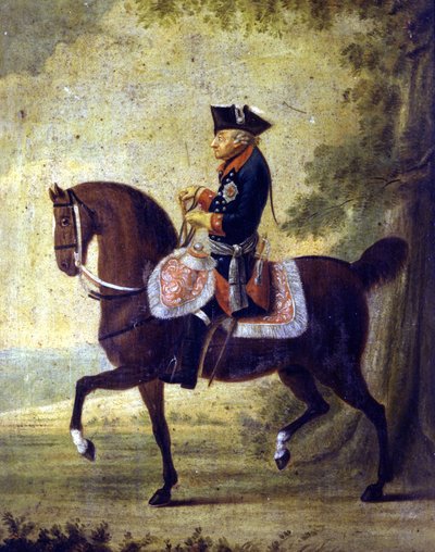 Federico el Grande, Rey de Prusia (1712 - 1786). En el marco del cuadro está escrito “... Berlín 1776. Museo del Risorgimento. Milán de Unknown artist