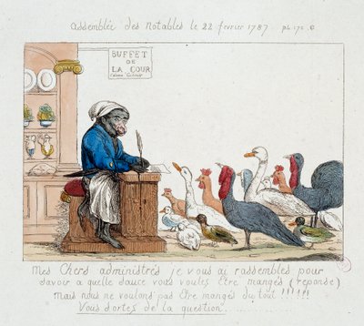 Revolución Francesa: la Asamblea de los notables del 22 de febrero de 1787 de Unknown artist