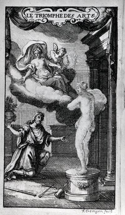 Frontispicio de “El Triunfo de las Artes” Libreto de Antoine Houdar de La Motte (1672 -1731) Música de Michel de la Barre. 1700 de Unknown artist