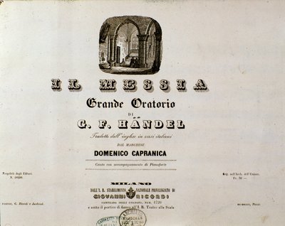 Frontispicio de la partitura 