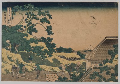 Fuji desde Surugadai, en Yedo de Unknown artist