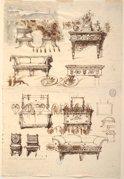Diseños de muebles de Unknown artist
