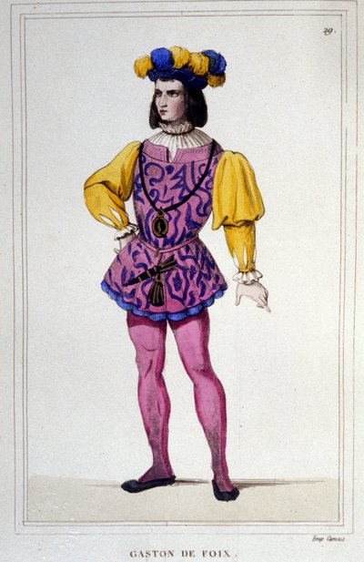 Gaston de Foix, Duque de Nemours, hombre de guerra francés (Mazères, Ariège) de Unknown artist