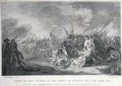 El general Warren murió durante la Batalla de Bunker Hill el 17 de junio de Unknown artist
