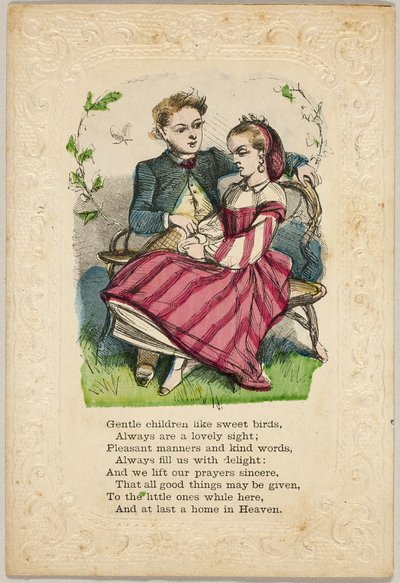 Niños gentiles como dulces pájaros (san valentín) de Unknown artist