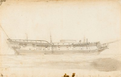 Descubrimiento" de George Vancouver, c.1789 (pluma, aguada de tinta) de Unknown artist