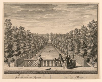 Gezicht Over Den Vijver; Vue du Vivier de Unknown artist