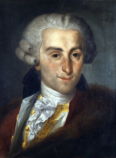 Giovanni Battista Sammartini 1700-1775. Compositor italiano. Pintura anónima. Museo Cívico Bibliográfico Musical de Bolonia de Unknown artist