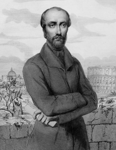 Giuseppe Mazzini, patriota y político italiano - 1864 - Retrato del político republicano italiano Giuseppe Mazzini (1805-1872) de Unknown artist