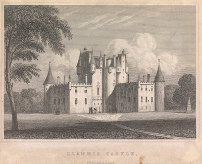 Castillo de Glammis, Forfarshire; página 9 (Volumen Dos) de Unknown artist