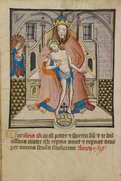 Dios Padre e Hijo con la Virgen de Unknown artist