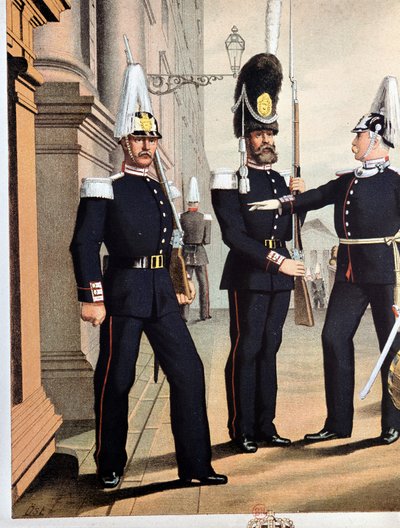 Granaderos de la Guardia Sueca, v.1890 de Unknown artist