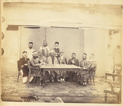 [Retrato de grupo de hombres, India] de Unknown artist
