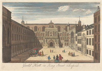 Guild Hall en King Street, Cheapside de Unknown artist