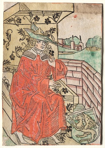 Alejandro de Hartlib: Alejandro sentado en el trono de Unknown artist