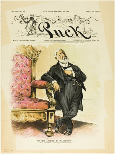 Ha llegado a Washington, de Puck de Unknown artist