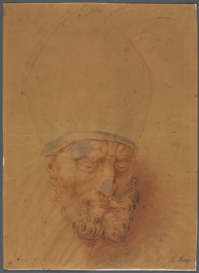Cabeza de un obispo de Unknown artist