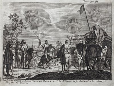 Henri, Conde de Brederode, saliendo de Amberes, se presenta ante Guillermo I de Orange-Nassau de Unknown artist