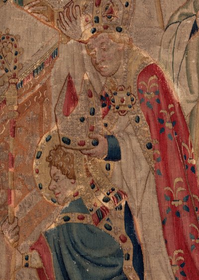 Historia de San Piat y San Eleuterio, Escena 10: San Eleuterio es consagrado como obispo (Detalle) de Unknown artist