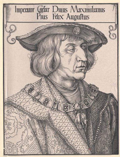 Emperador del Sacro Imperio Romano Germánico Maximiliano I (huella) de Unknown artist