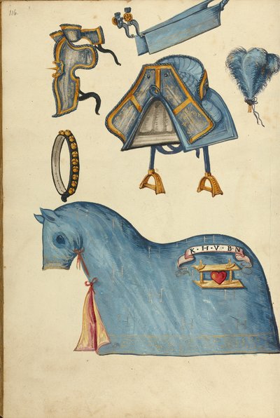 Armadura de caballo de Unknown artist