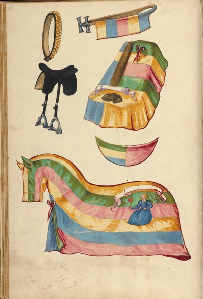 Armadura de caballo de Unknown artist