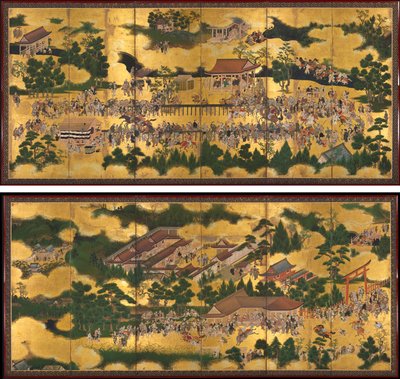 Horse Race at the Kamo Shrine de Unknown artist