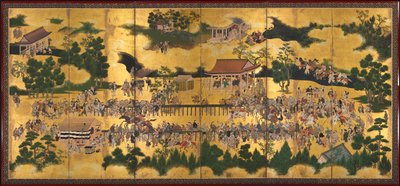 Horse Race at the Kamo Shrine de Unknown artist