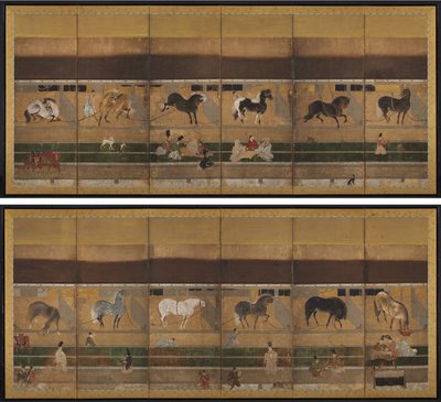 Establo de caballos de Unknown artist