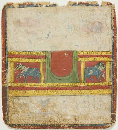 Trono del Caballo, de un juego de cartas de iniciación (Tsakali) de Unknown artist