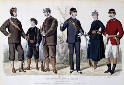 Trajes de caza, "Le Journal des tailors" de Unknown artist