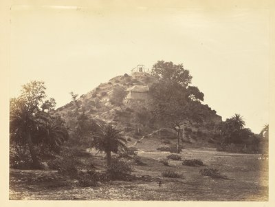 [Cabaña en una ladera, India] de Unknown artist