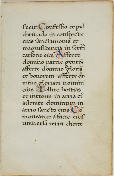 Hoja de manuscrito iluminada de Unknown artist