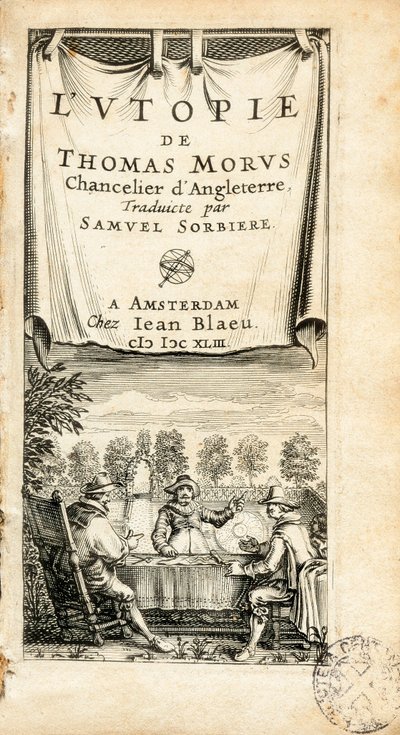Frontispicio ilustrado del libro traducido al francés "L