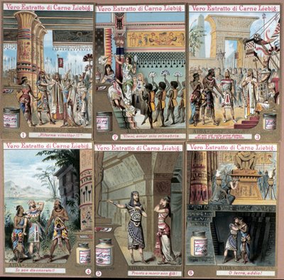 Ilustración para la ópera “Aida” del compositor italiano Giuseppe Verdi (1813-1901). Cromolitografía de finales del siglo XIX. de Unknown artist