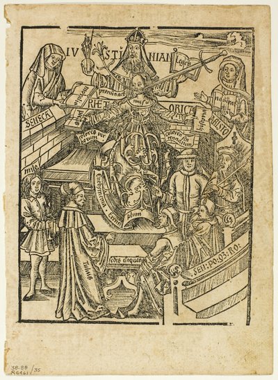 Ilustración de Margarita philosophica, lámina 35 de Xilografías de libros del siglo XVI de Unknown artist
