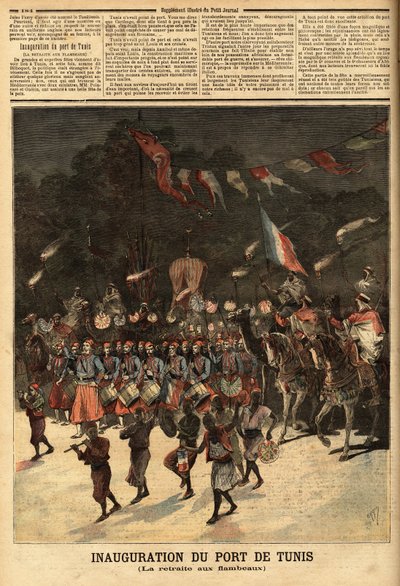 Inauguración del puerto de Túnez de Unknown artist