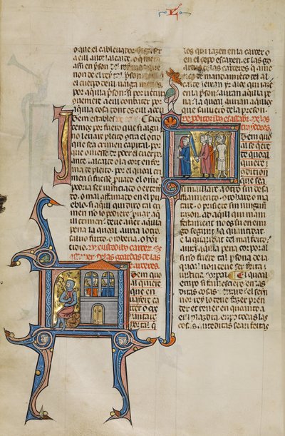 Inicial I: Dos hombres en prisión; Inicial I: Dos hombres matan a otros dos con una espada y los ahorcan de Unknown artist