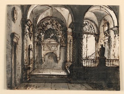 Interior de edificio eclesiástico de Unknown artist