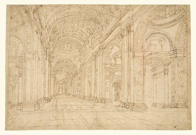 Interior de la Basílica de San Pedro de Unknown artist