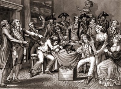 Interior del Comité Revolucionario. c. 1794 de Unknown artist