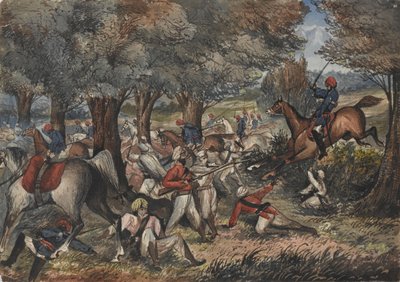 Jat Horse Yeomanry en Bolwal en la frontera de Nepal de Unknown artist