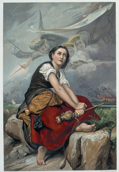 Juana escucha sus voces celestiales: el arcángel San Miguel, Santa Catalina y Santa Margarita le ordenaron ir a Francia para ayudar al rey y le aseguraron que Dios la ayudaría - en “Jeanne d