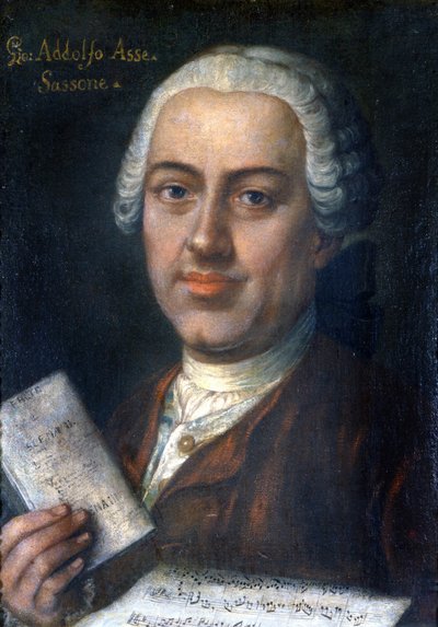 Johann Adolf Hasse, compositor alemán 1699-1783. Museo della Scala de Milán de Unknown artist