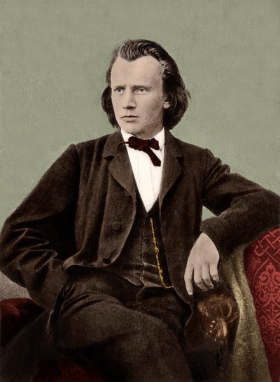Johannes Brahms (1833-1897) compositor alemán de Unknown artist