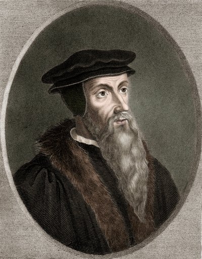 Juan Calvino - Jean Calvin 1509-1564 - grabado - siglo XIX de Unknown artist
