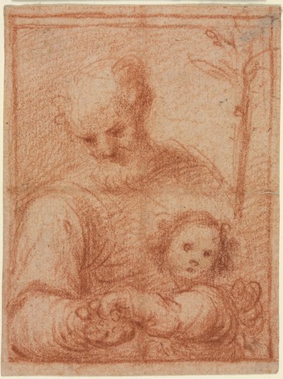 José y el niño (recto) de Unknown artist